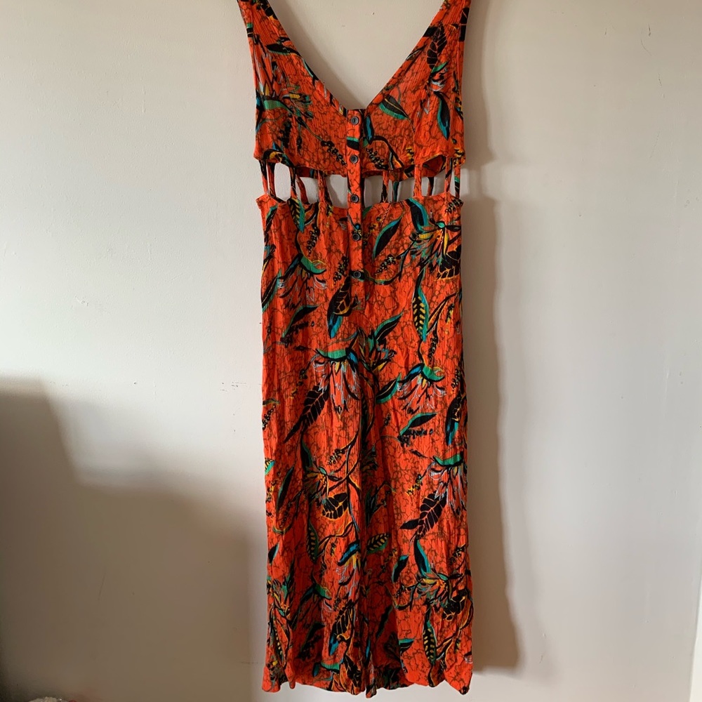 Bright Tropical Ecote Jumpsuit